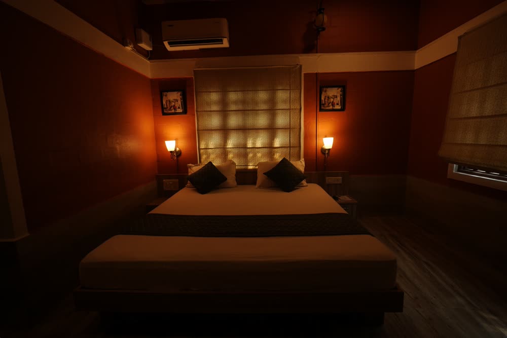 Lodge Room Interior at Panchavati Sringeri Hotel
