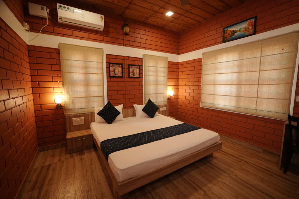 Lodge Room Interior at Panchavati Sringeri Hotel