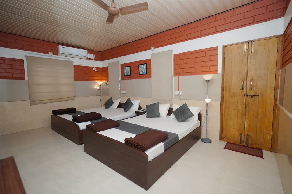 Lodge Room Interior at Panchavati Sringeri Hotel